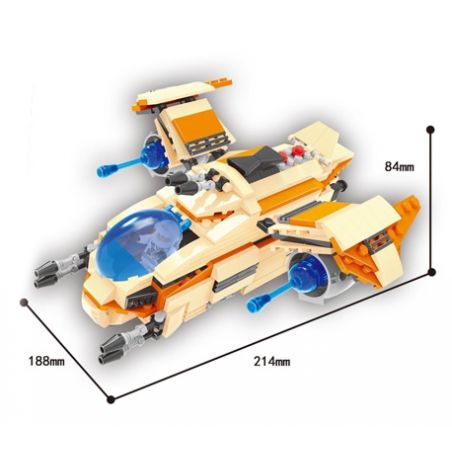HSANHE 6654 non  CHIẾN HẠM KHÔNG GIAN STAR HUNTER bộ đồ chơi xếp lắp ráp ghép mô hình Star Wars Chiến Tranh Giữa Các Vì Sao 380 khối