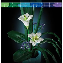 MouldKing 10023 Mould King 10023 non  THẾ GIỚI HOA TIÊN VÂN THƯỢNG·LILY bộ đồ chơi xếp lắp ráp ghép mô hình Flowers FLOWER WORLD FAIRY LILY 1513 khối