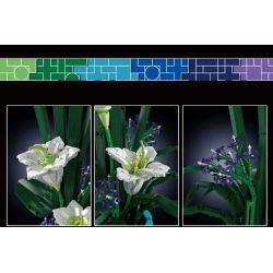 MouldKing 10023 Mould King 10023 non  THẾ GIỚI HOA TIÊN VÂN THƯỢNG·LILY bộ đồ chơi xếp lắp ráp ghép mô hình Flowers FLOWER WORLD FAIRY LILY 1513 khối