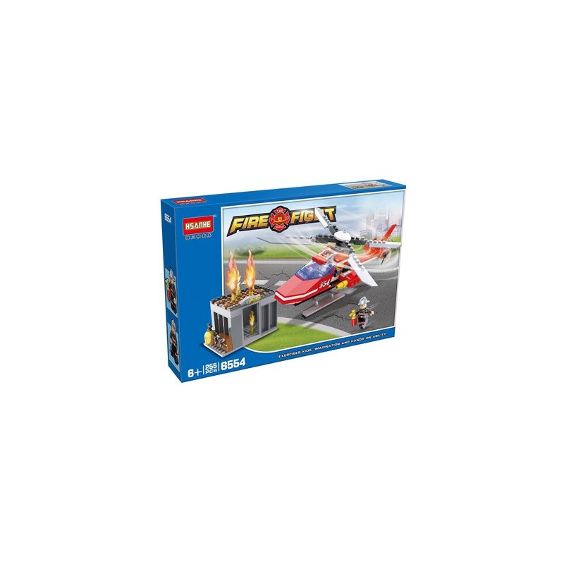 HSANHE 6554 non  CỨU HỘ ĐỘNG ĐẤT bộ đồ chơi xếp lắp ráp ghép mô hình City Thành Phố 255 khối