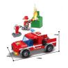 HSANHE 6552 non  XE CỨU HỎA NHỎ bộ đồ chơi xếp lắp ráp ghép mô hình City Thành Phố 149 khối