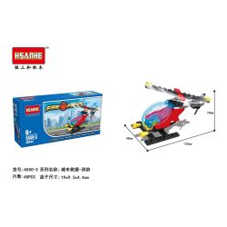 HSANHE 6550 non  MÔ HÌNH LỬA 6 bộ đồ chơi xếp lắp ráp ghép mô hình City Thành Phố 290 khối