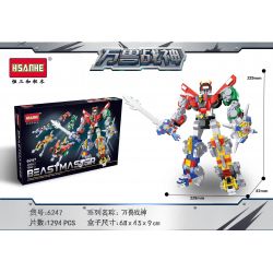 HSANHE 6246 6247 non  THẦN CHIẾN TRANH bộ đồ chơi xếp lắp ráp ghép mô hình BEASTMASTER 1294 khối