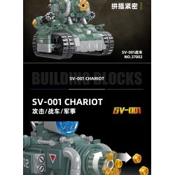 JIESTAR 37002 non  XE TĂNG SV-001 bộ đồ chơi xếp lắp ráp ghép mô hình Metal Slug SV-001 CHARIOT Trò Chơi 725 khối