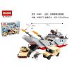 HSANHE CACO 6448 non  TÀU ĐỔ BỘ bộ đồ chơi xếp lắp ráp ghép mô hình 486 khối