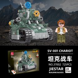 JIESTAR 37002 non  XE TĂNG SV-001 bộ đồ chơi xếp lắp ráp ghép mô hình Metal Slug SV-001 CHARIOT Trò Chơi 725 khối