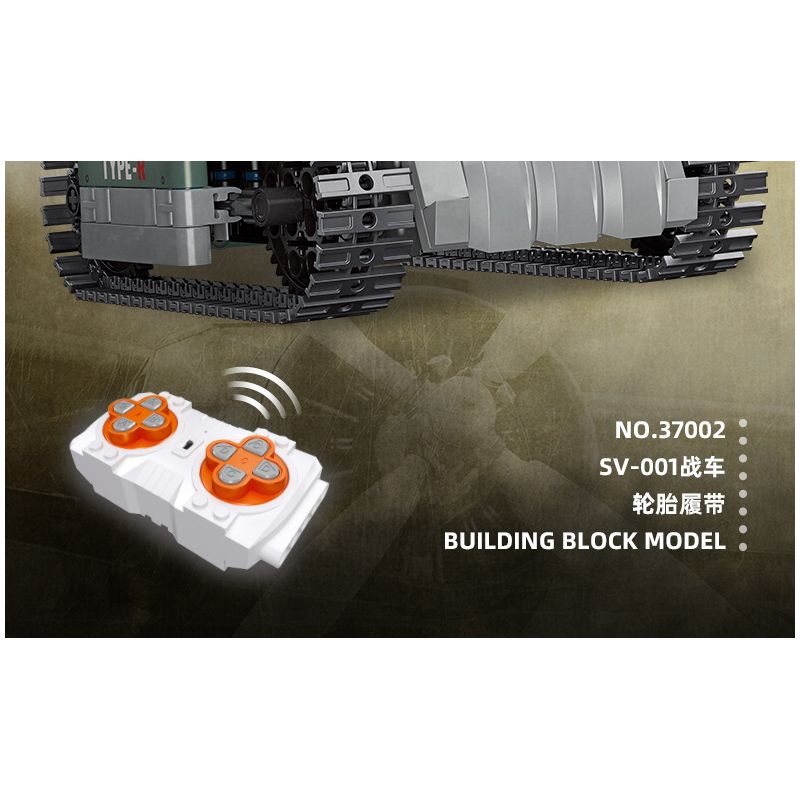 JIESTAR 37002 non  XE TĂNG SV-001 bộ đồ chơi xếp lắp ráp ghép mô hình Metal Slug SV-001 CHARIOT Trò Chơi 725 khối