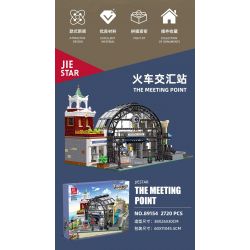 JIESTAR 89154 non  ĐIỂM ĐÓN TẠI SẢNH NHÀ GA bộ đồ chơi xếp lắp ráp ghép mô hình Modular Buildings THE MEETING POINT Mô Hình Nhà Cửa 2720 khối