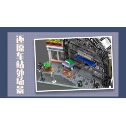 JIESTAR 89154 non  ĐIỂM ĐÓN TẠI SẢNH NHÀ GA bộ đồ chơi xếp lắp ráp ghép mô hình Modular Buildings THE MEETING POINT Mô Hình Nhà Cửa 2720 khối