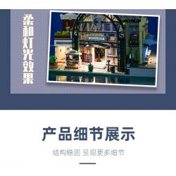 JIESTAR 89154 non  ĐIỂM ĐÓN TẠI SẢNH NHÀ GA bộ đồ chơi xếp lắp ráp ghép mô hình Modular Buildings THE MEETING POINT Mô Hình Nhà Cửa 2720 khối