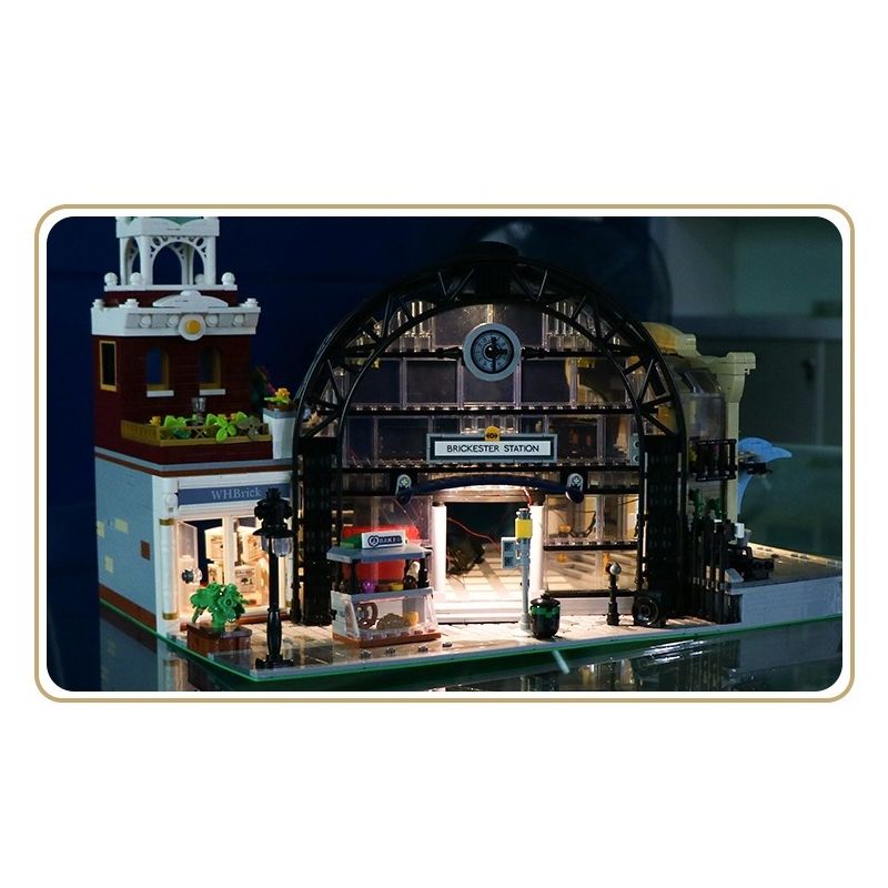 JIESTAR 89154 non  ĐIỂM ĐÓN TẠI SẢNH NHÀ GA bộ đồ chơi xếp lắp ráp ghép mô hình Modular Buildings THE MEETING POINT Mô Hình Nhà Cửa 2720 khối