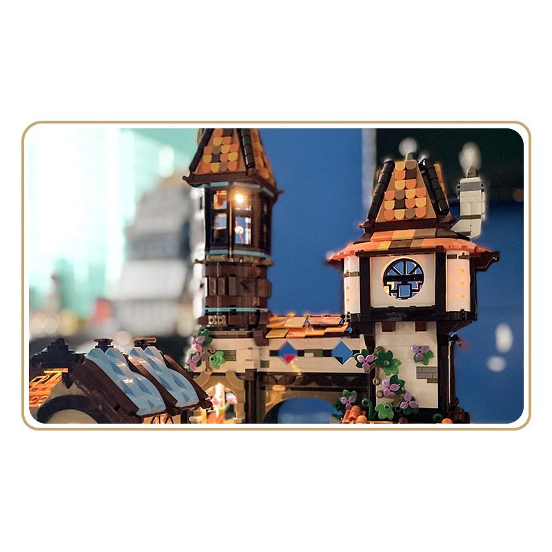 JIESTAR 89149 non  HỌC GIẢ VEN SÔNG bộ đồ chơi xếp lắp ráp ghép mô hình Modular Buildings THE RIVERSIDE SCHOLARS Mô Hình Nhà Cửa 2488 khối