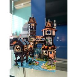 JIESTAR 89149 non  HỌC GIẢ VEN SÔNG bộ đồ chơi xếp lắp ráp ghép mô hình Modular Buildings THE RIVERSIDE SCHOLARS Mô Hình Nhà Cửa 2488 khối