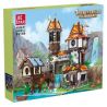 JIESTAR 89149 non  HỌC GIẢ VEN SÔNG bộ đồ chơi xếp lắp ráp ghép mô hình Modular Buildings THE RIVERSIDE SCHOLARS Mô Hình Nhà Cửa 2488 khối