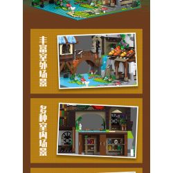 JIESTAR 89149 non  HỌC GIẢ VEN SÔNG bộ đồ chơi xếp lắp ráp ghép mô hình Modular Buildings THE RIVERSIDE SCHOLARS Mô Hình Nhà Cửa 2488 khối