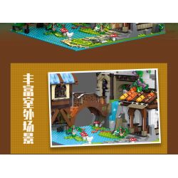 JIESTAR 89149 non  HỌC GIẢ VEN SÔNG bộ đồ chơi xếp lắp ráp ghép mô hình Modular Buildings THE RIVERSIDE SCHOLARS Mô Hình Nhà Cửa 2488 khối