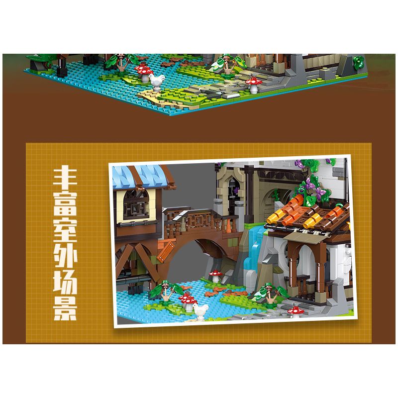 JIESTAR 89149 non  HỌC GIẢ VEN SÔNG bộ đồ chơi xếp lắp ráp ghép mô hình Modular Buildings THE RIVERSIDE SCHOLARS Mô Hình Nhà Cửa 2488 khối