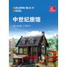 JIESTAR 89148 non  NHÀ TRỌ THỜI TRUNG CỔ bộ đồ chơi xếp lắp ráp ghép mô hình AMEDIEVA INN 2710 khối