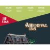 JIESTAR 89148 non  NHÀ TRỌ THỜI TRUNG CỔ bộ đồ chơi xếp lắp ráp ghép mô hình AMEDIEVA INN 2710 khối