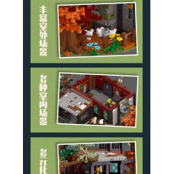 JIESTAR 89148 non  NHÀ TRỌ THỜI TRUNG CỔ bộ đồ chơi xếp lắp ráp ghép mô hình AMEDIEVA INN 2710 khối