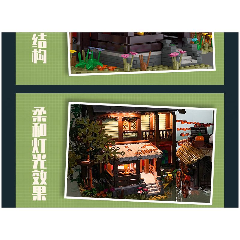 JIESTAR 89148 non  NHÀ TRỌ THỜI TRUNG CỔ bộ đồ chơi xếp lắp ráp ghép mô hình AMEDIEVA INN 2710 khối