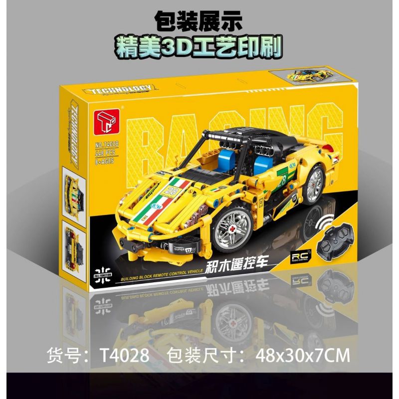 TA GAOLE T4028 4028 non  XE ĐIỀU KHIỂN TỪ XA bộ đồ chơi xếp lắp ráp ghép mô hình  Kỹ Thuật Công Nghệ Cao Mô Hình Phương Tiện 448 khối
