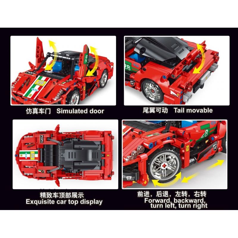 TA GAOLE T4028 4028 non  XE ĐIỀU KHIỂN TỪ XA bộ đồ chơi xếp lắp ráp ghép mô hình  Kỹ Thuật Công Nghệ Cao Mô Hình Phương Tiện 448 khối