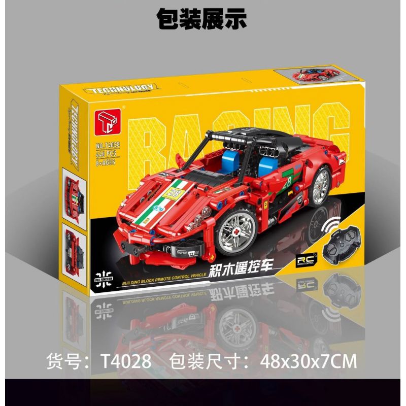 TA GAOLE T4028 4028 non  XE ĐIỀU KHIỂN TỪ XA bộ đồ chơi xếp lắp ráp ghép mô hình  Kỹ Thuật Công Nghệ Cao Mô Hình Phương Tiện 448 khối