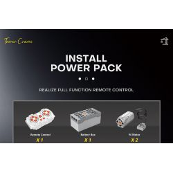 REOBRIX 22013 non  CẨU THÁP bộ đồ chơi xếp lắp ráp ghép mô hình  TOWER CRANE Kỹ Thuật Công Nghệ Cao Mô Hình Phương Tiện 1288 khối