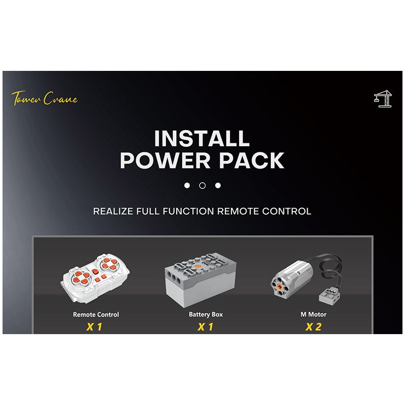 REOBRIX 22013 non  CẨU THÁP bộ đồ chơi xếp lắp ráp ghép mô hình  TOWER CRANE Kỹ Thuật Công Nghệ Cao Mô Hình Phương Tiện 1288 khối