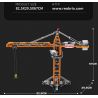 REOBRIX 22013 non  CẨU THÁP bộ đồ chơi xếp lắp ráp ghép mô hình  TOWER CRANE Kỹ Thuật Công Nghệ Cao Mô Hình Phương Tiện 1288 khối