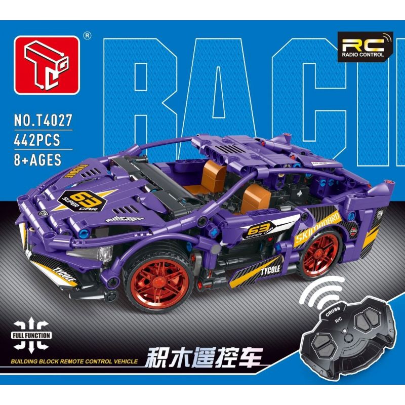 TA GAOLE T4027 4027 non  XE ĐIỀU KHIỂN TỪ XA bộ đồ chơi xếp lắp ráp ghép mô hình  Kỹ Thuật Công Nghệ Cao Mô Hình Phương Tiện 442 khối