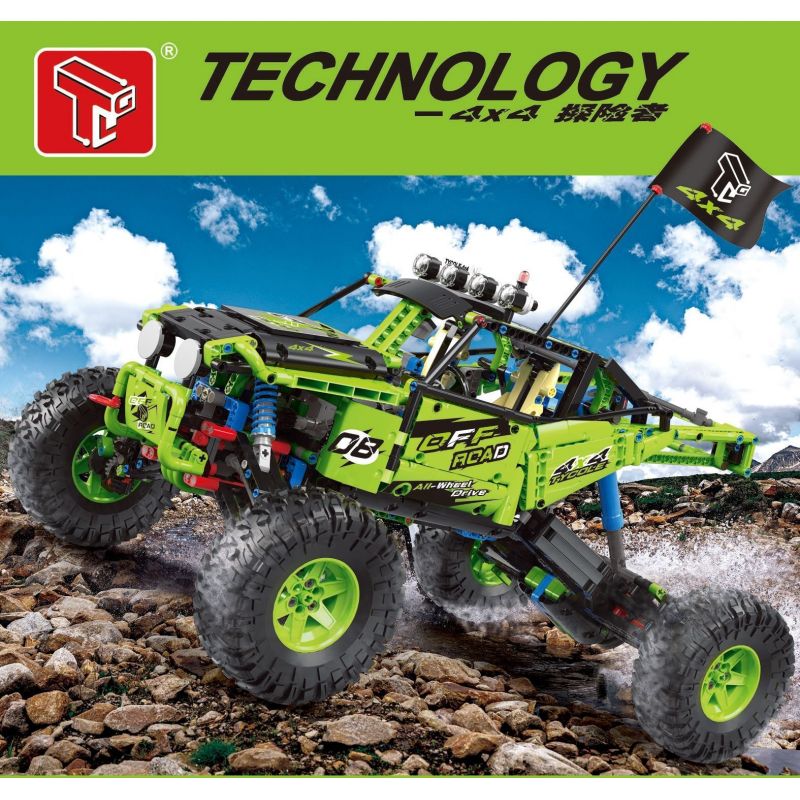 TA GAOLE T4024 4024 non  NHÀ THÁM HIỂM 4X4 bộ đồ chơi xếp lắp ráp ghép mô hình  Kỹ Thuật Công Nghệ Cao Mô Hình Phương Tiện 1709 khối