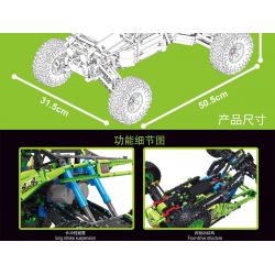 TA GAOLE T4024 4024 non  NHÀ THÁM HIỂM 4X4 bộ đồ chơi xếp lắp ráp ghép mô hình  Kỹ Thuật Công Nghệ Cao Mô Hình Phương Tiện 1709 khối