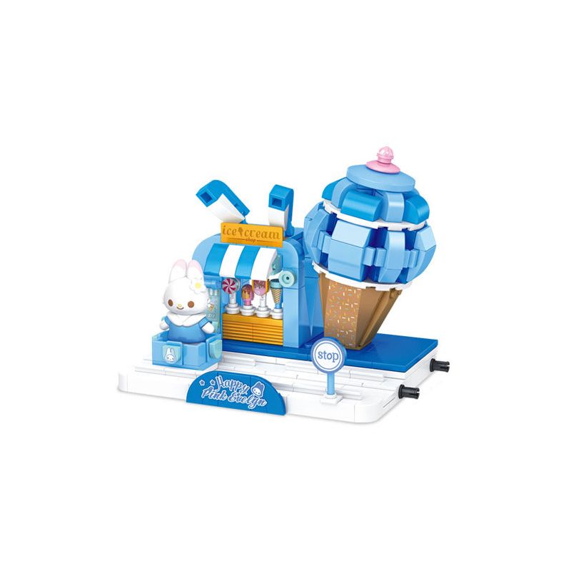 WISDOM TREE T1011-1 1011-1 T1011-2 1011-2 T1011-3 1011-3 T1011-4 1011-4 non  PINK EVELYN 4 KIỂU NHÀ KEM SHOP QUẦN ÁO TIỆM BÁNH THỎ bộ đồ chơi xếp lắp ráp ghép mô hình Girl Con Gái 1164 khối