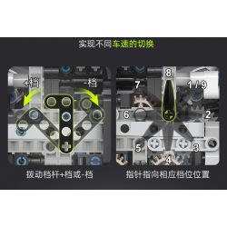 CADA DOUBLEE C61048 61048 non  BÓNG MA THỤY ĐIỂN FANTASMA tỷ lệ 1:8 bộ đồ chơi xếp lắp ráp ghép mô hình FANTASMA SPORTS CAR 4346 khối