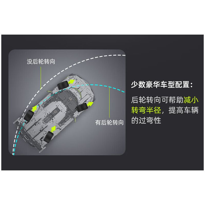 CADA DOUBLEE C61048 61048 non  BÓNG MA THỤY ĐIỂN FANTASMA tỷ lệ 1:8 bộ đồ chơi xếp lắp ráp ghép mô hình FANTASMA SPORTS CAR 4346 khối