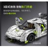 CADA DOUBLEE C61048 61048 non  BÓNG MA THỤY ĐIỂN FANTASMA tỷ lệ 1:8 bộ đồ chơi xếp lắp ráp ghép mô hình FANTASMA SPORTS CAR 4346 khối