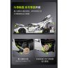 CADA DOUBLEE C61048 61048 non  BÓNG MA THỤY ĐIỂN FANTASMA tỷ lệ 1:8 bộ đồ chơi xếp lắp ráp ghép mô hình FANTASMA SPORTS CAR 4346 khối