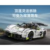 CADA DOUBLEE C61048 61048 non  BÓNG MA THỤY ĐIỂN FANTASMA tỷ lệ 1:8 bộ đồ chơi xếp lắp ráp ghép mô hình FANTASMA SPORTS CAR 4346 khối