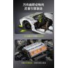 CADA DOUBLEE C61048 61048 non  BÓNG MA THỤY ĐIỂN FANTASMA tỷ lệ 1:8 bộ đồ chơi xếp lắp ráp ghép mô hình FANTASMA SPORTS CAR 4346 khối