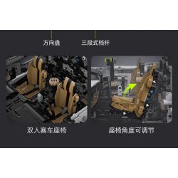 CADA DOUBLEE C61048 61048 non  BÓNG MA THỤY ĐIỂN FANTASMA tỷ lệ 1:8 bộ đồ chơi xếp lắp ráp ghép mô hình FANTASMA SPORTS CAR 4346 khối