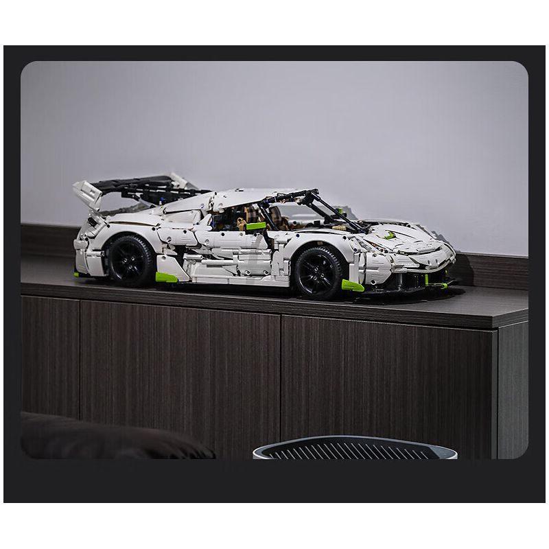 CADA DOUBLEE C61048 61048 non  BÓNG MA THỤY ĐIỂN FANTASMA tỷ lệ 1:8 bộ đồ chơi xếp lắp ráp ghép mô hình FANTASMA SPORTS CAR 4346 khối