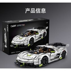 CADA DOUBLEE C61048 61048 non  BÓNG MA THỤY ĐIỂN FANTASMA tỷ lệ 1:8 bộ đồ chơi xếp lắp ráp ghép mô hình FANTASMA SPORTS CAR 4346 khối