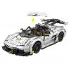 CADA DOUBLEE C61048 61048 non  BÓNG MA THỤY ĐIỂN FANTASMA tỷ lệ 1:8 bộ đồ chơi xếp lắp ráp ghép mô hình FANTASMA SPORTS CAR 4346 khối