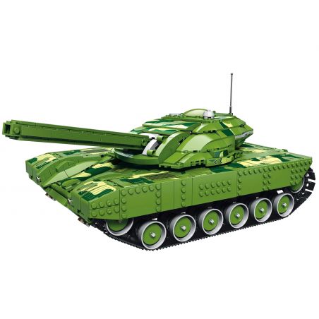 REOBRIX 55026 non  TRẬN CHIẾN XE TĂNG ĐIỀU KHIỂN TỪ XA GOLIATH VII bộ đồ chơi xếp lắp ráp ghép mô hình Military Army TANK BATTLE Quân Sự Bộ Đội 1516 khối