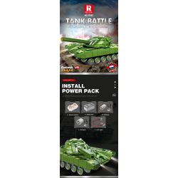 REOBRIX 55026 non  TRẬN CHIẾN XE TĂNG ĐIỀU KHIỂN TỪ XA GOLIATH VII bộ đồ chơi xếp lắp ráp ghép mô hình Military Army TANK BATTLE Quân Sự Bộ Đội 1516 khối