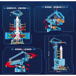 WISDOM TREE T2015 2015 non  XE PHÓNG TRƯỜNG CHINH 5B bộ đồ chơi xếp lắp ráp ghép mô hình CZ-5B 2011 khối