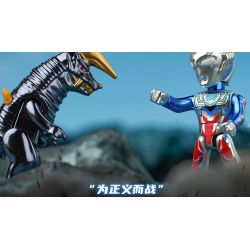 Enlighten 75014 Qman 75014 non  ULTRA HERO PHIÊN BẢN FLASH SPACE GUARD THỨ 2 V1 POCKET MAN bộ đồ chơi xếp lắp ráp ghép mô hình