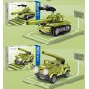 ZHEGAO QL2133 2133 non  MINI LONG GUN TANK 4 KẾT HỢP bộ đồ chơi xếp lắp ráp ghép mô hình Military Army Quân Sự Bộ Đội 654 khối